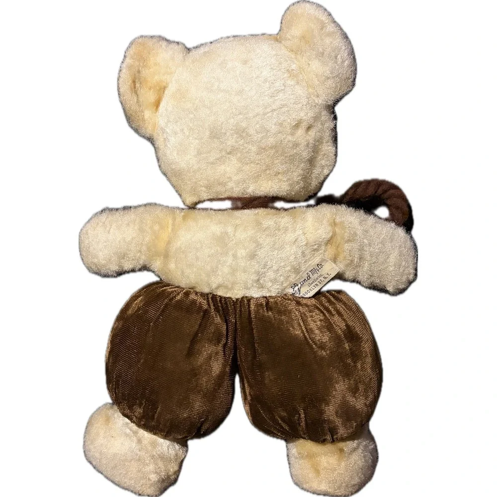 Vtg‎ 50s Gund Teddy Bear Plush Stuffed Animal Toy Brown Cream Collectible 13